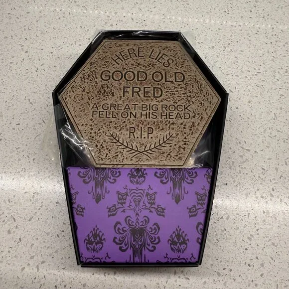 Disney Haunted Mansion Tombstone Coaster Set - Picture 3 of 8